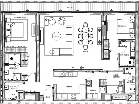 Bedroom Duplex Floor Plan